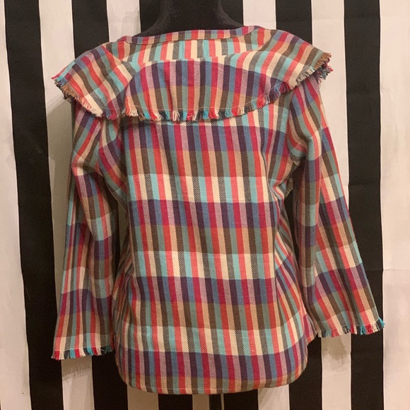 💥Adorable ANTHRO madras boho top by dRA/Anthro NWOT💥 - Picture 8 of 10